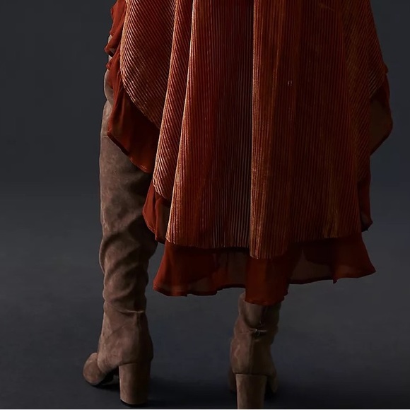 Anthropologie Velvet Asymmetrical Dress - Picture 9 of 15